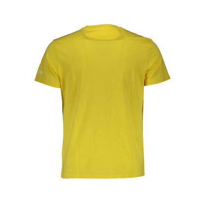 Yellow Cotton Men T-Shirt