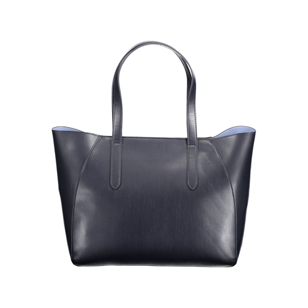 Blue Polyethylene Women Handbag