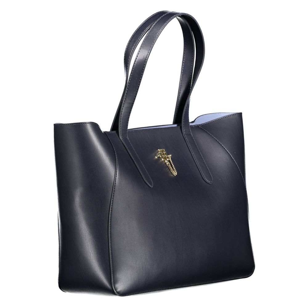 Blue Polyethylene Women Handbag