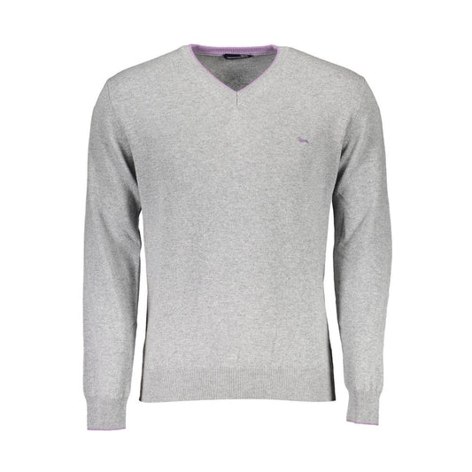 Gray Wool Men Sweater