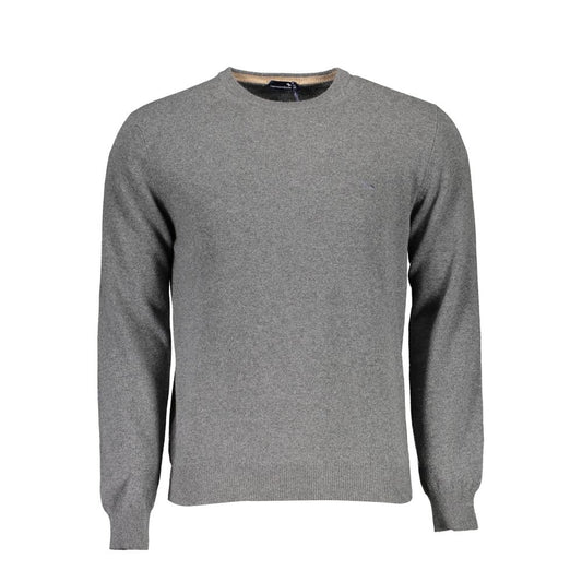 Gray Wool Men Sweater