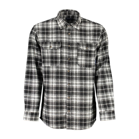 Black Polyester Men Shirt