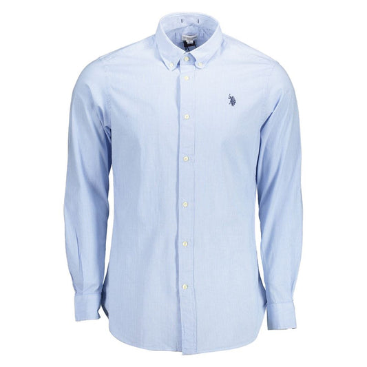 Light Blue Cotton Men Shirt