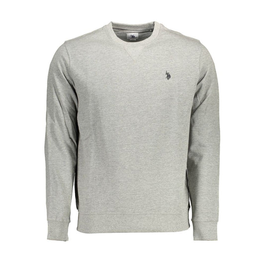 Gray Cotton Men Sweater