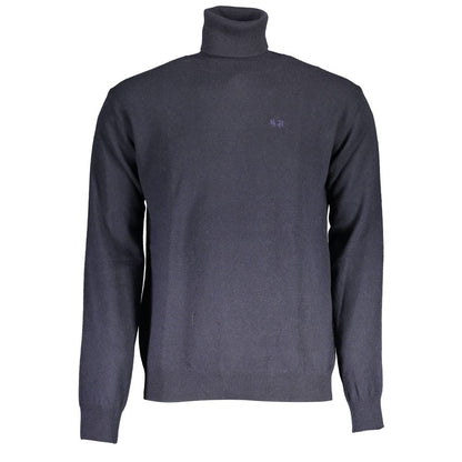 Blue Wool Mens Sweater