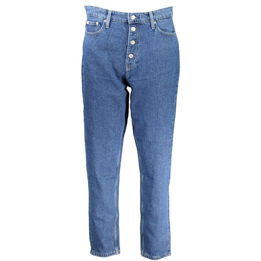 Blue Cotton Women Jeans