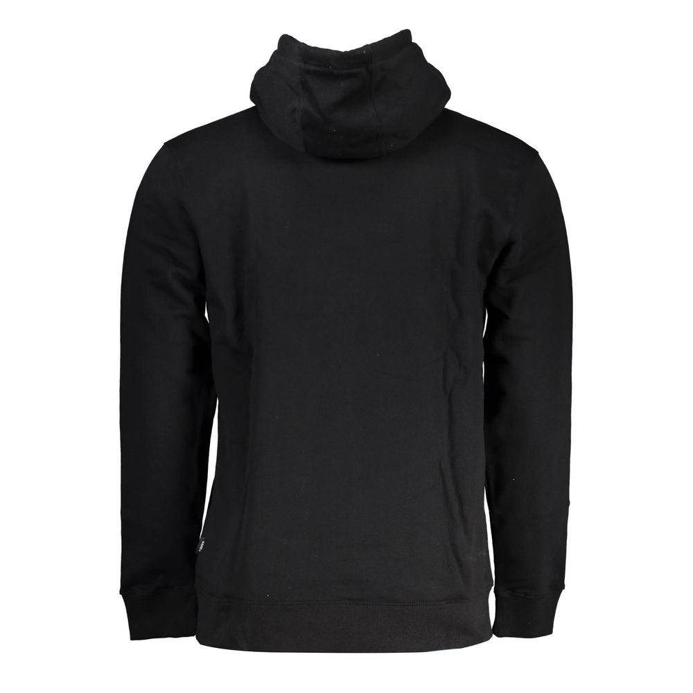 Black Cotton Men Sweater