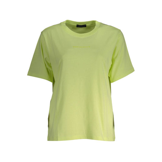 Yellow Cotton Women TShirt