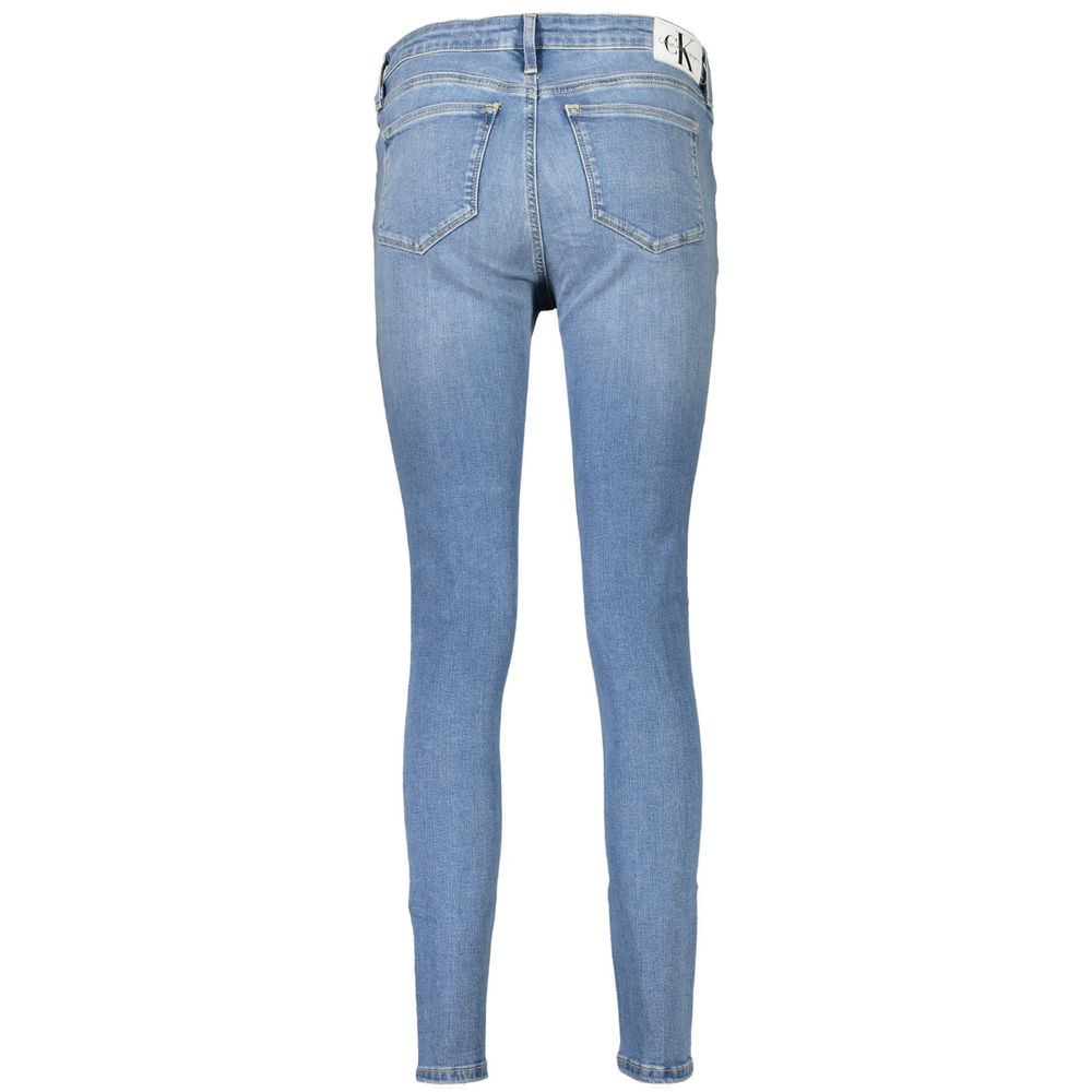 Light Blue Cotton Women Jeans