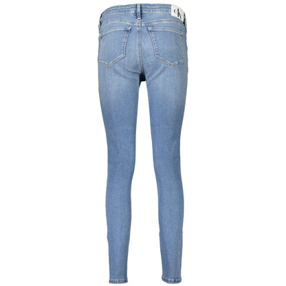 Light Blue Cotton Women Jeans