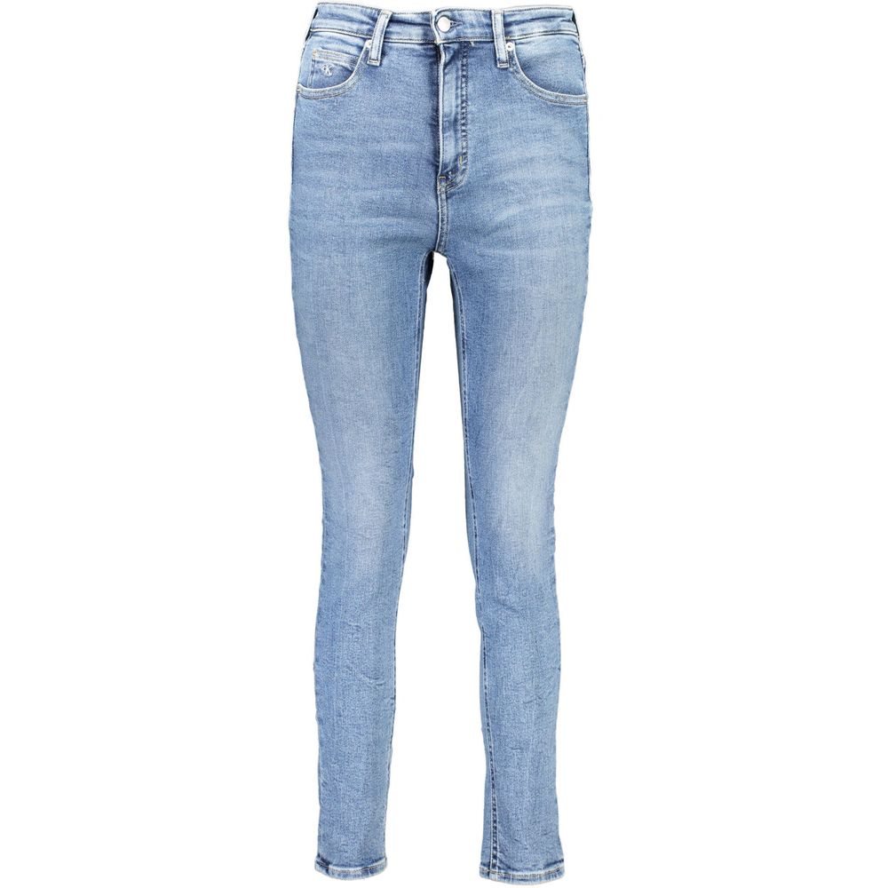 Light Blue Cotton Women Jeans