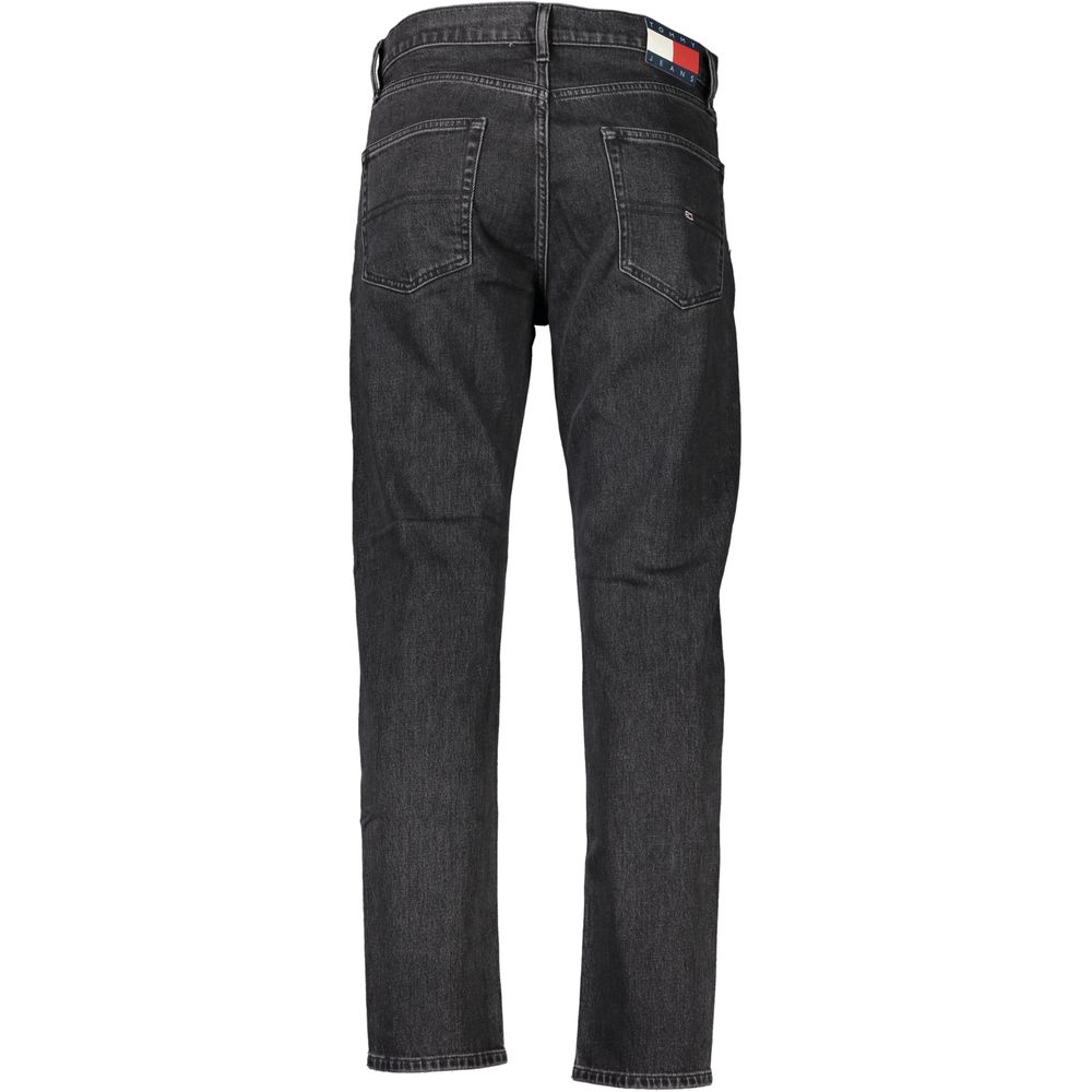 Black Cotton Jeans & Pant