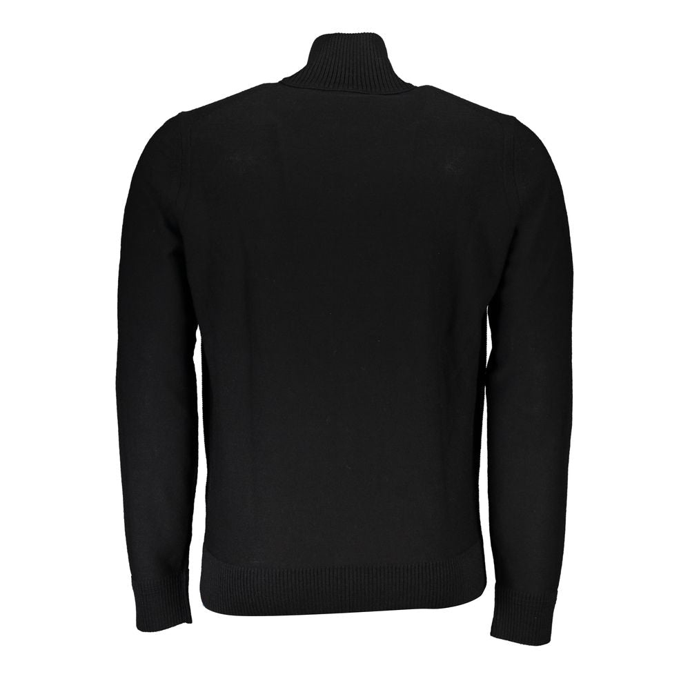 Black Wool Men Sweater