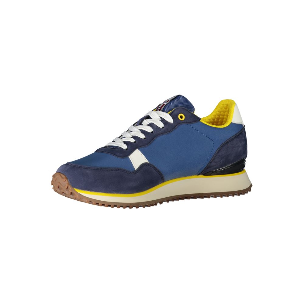 Blue Polyester Sneaker