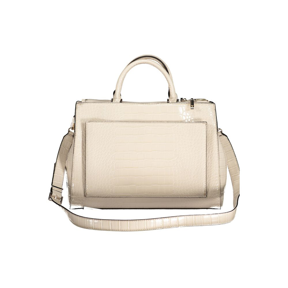 Beige Polyethylene Handbag