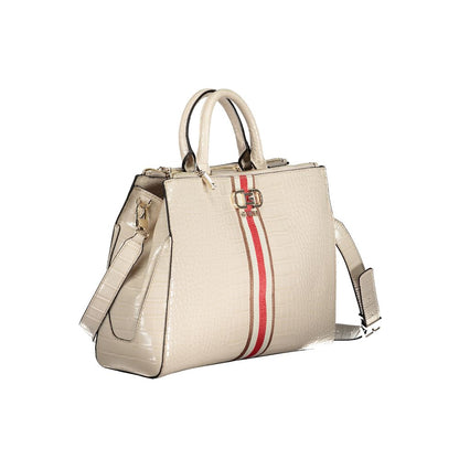 Beige Polyethylene Handbag