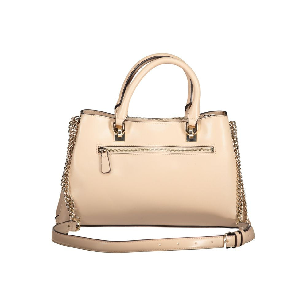 Beige Polyethylene Handbag