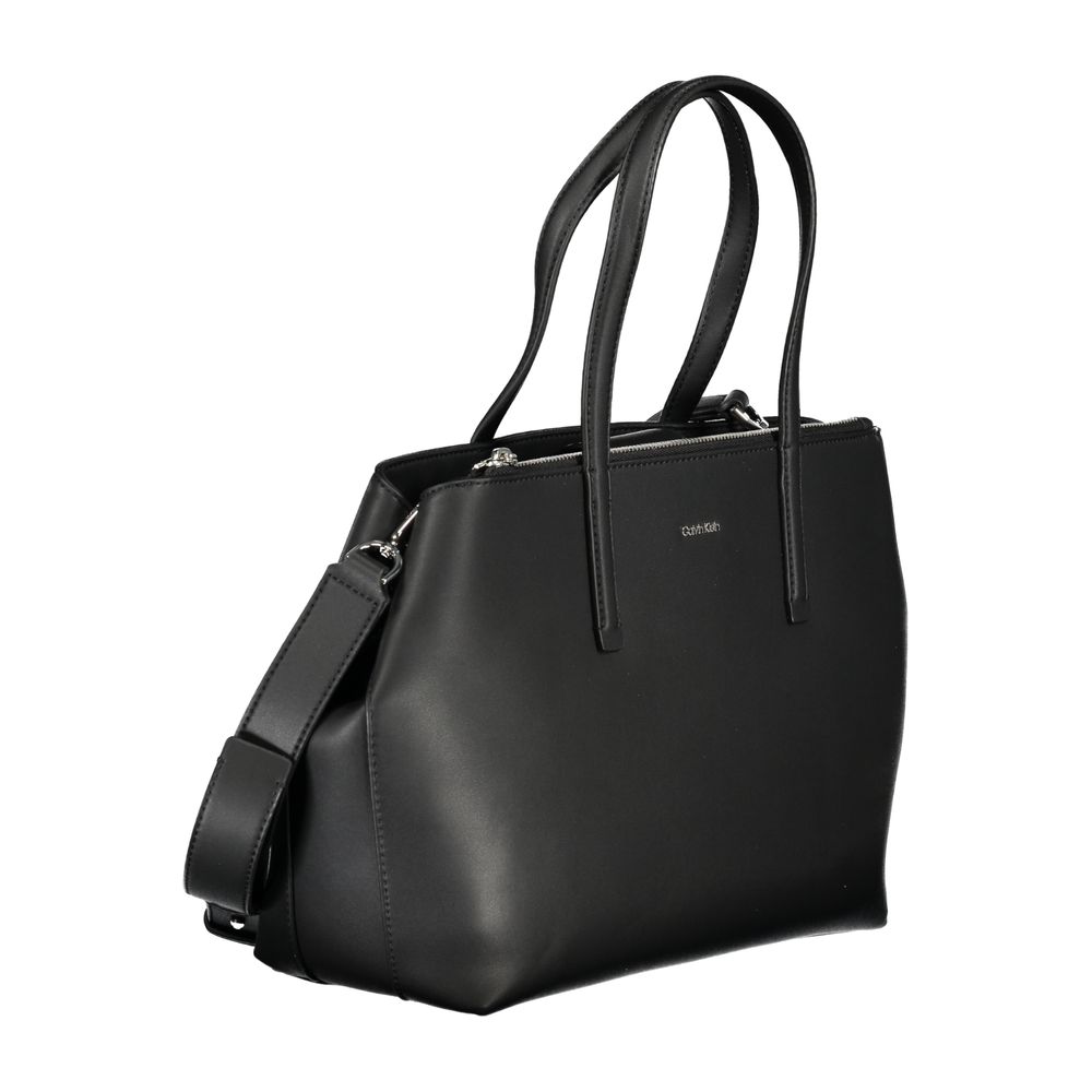 Black Polyester Handbag