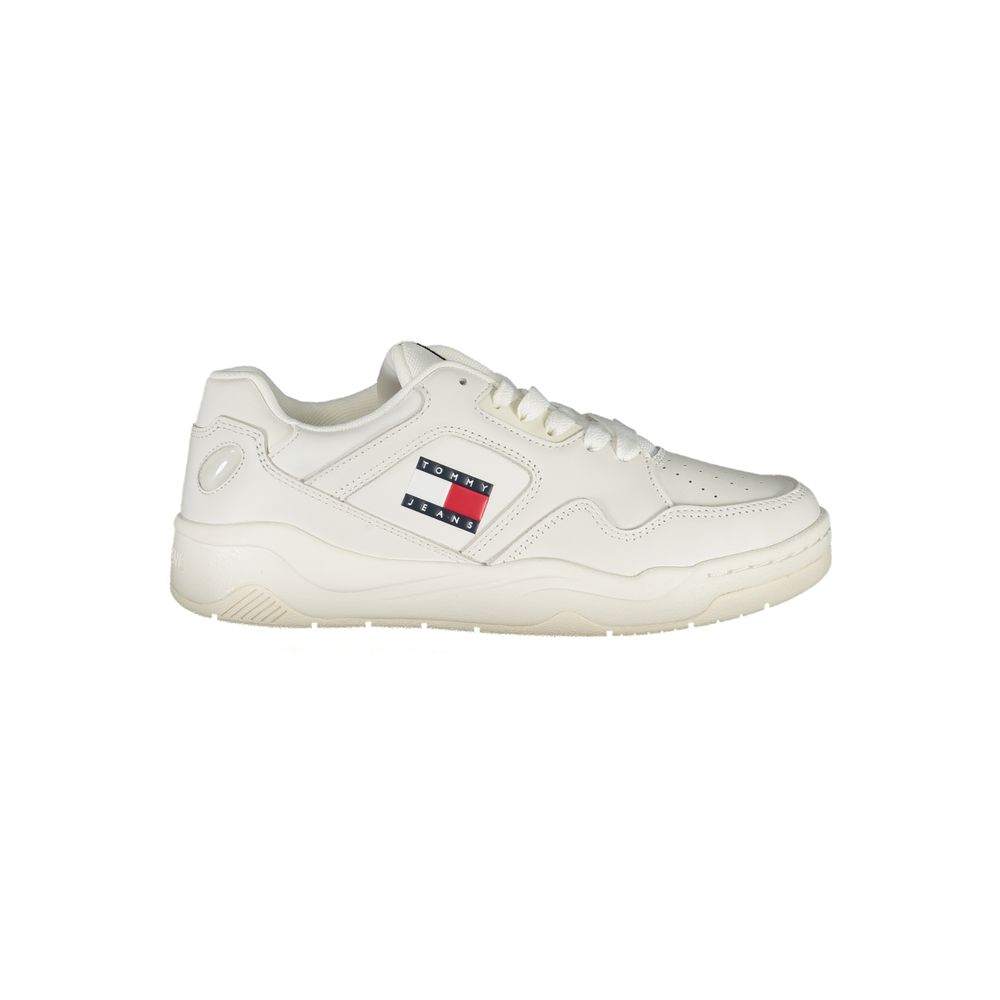 White Polyester Sneaker