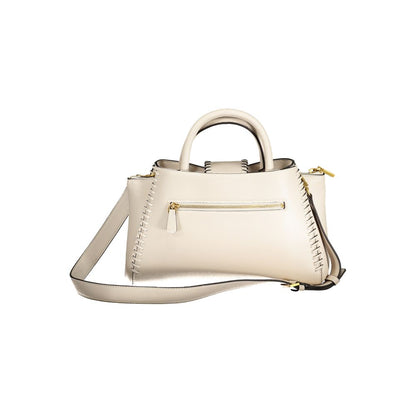 Beige Polyethylene Handbag