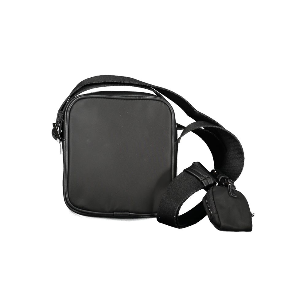 Black Polyester Shoulder Bag