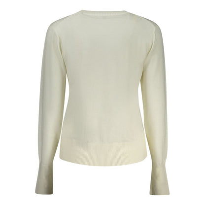 White Polyester Sweater