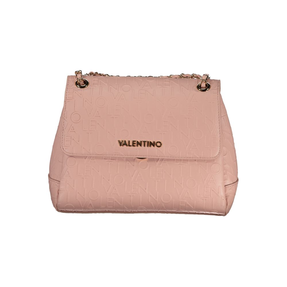 Pink Polyethylene Women Handbag