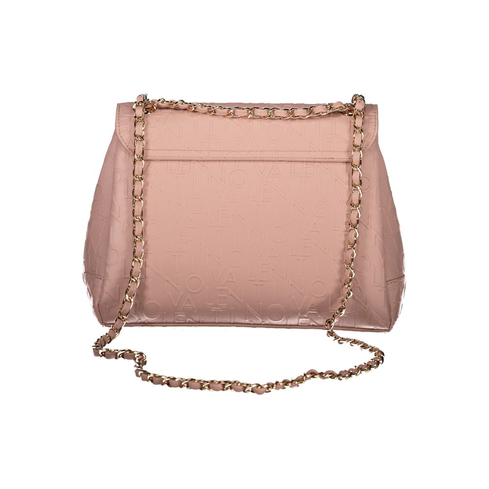 Pink Polyethylene Women Handbag