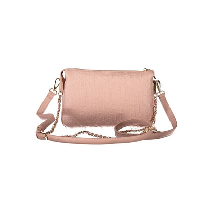 Pink Polyethylene Women Handbag