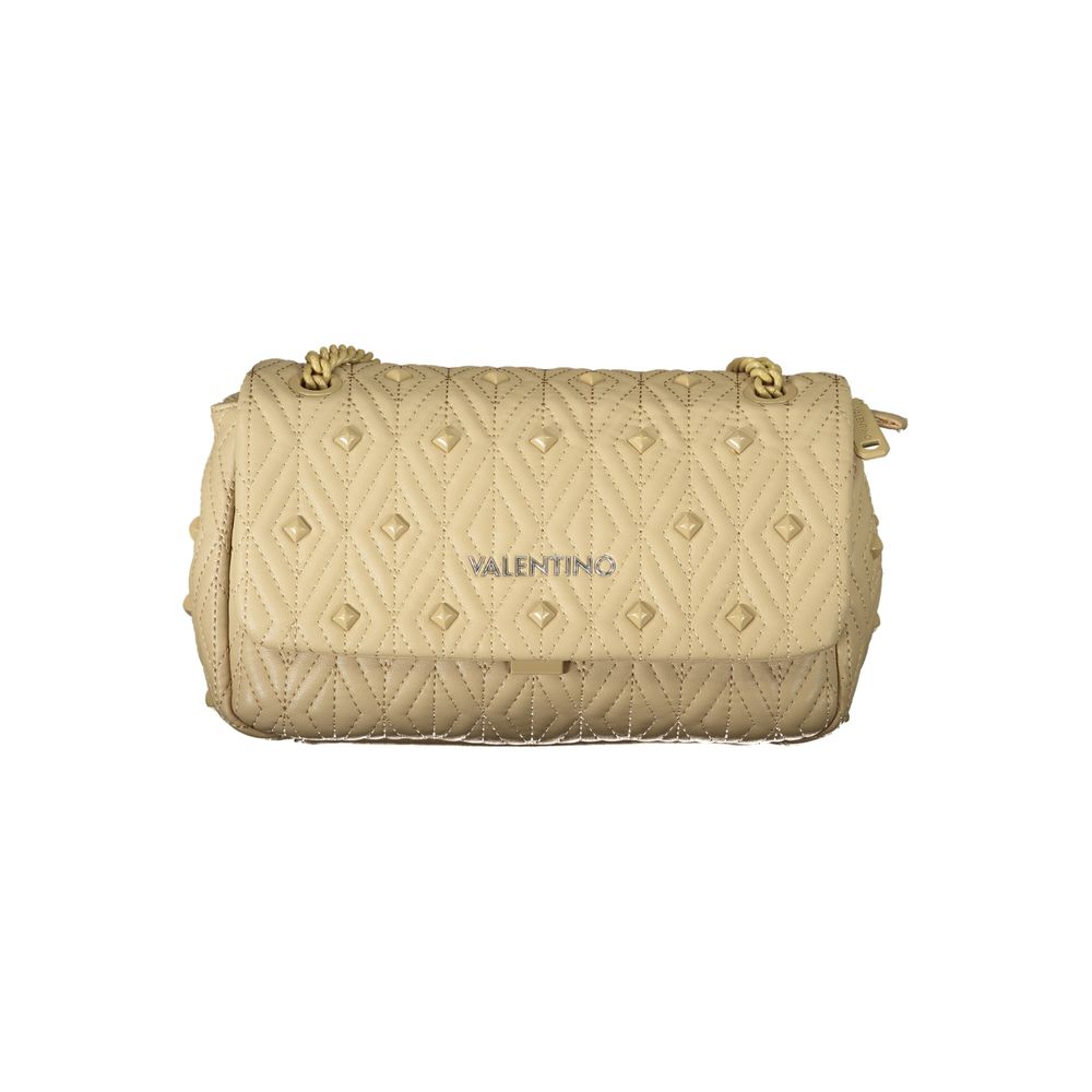 Beige Polyethylene Women Handbag