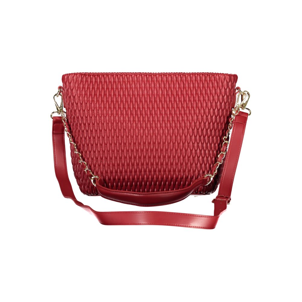 Red Polyethylene Women Handbag