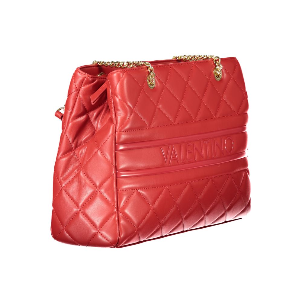 Red Polyethylene Women Handbag