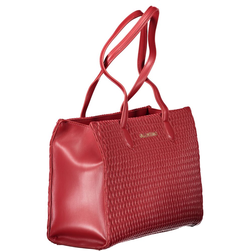 Red Polyethylene Women Handbag