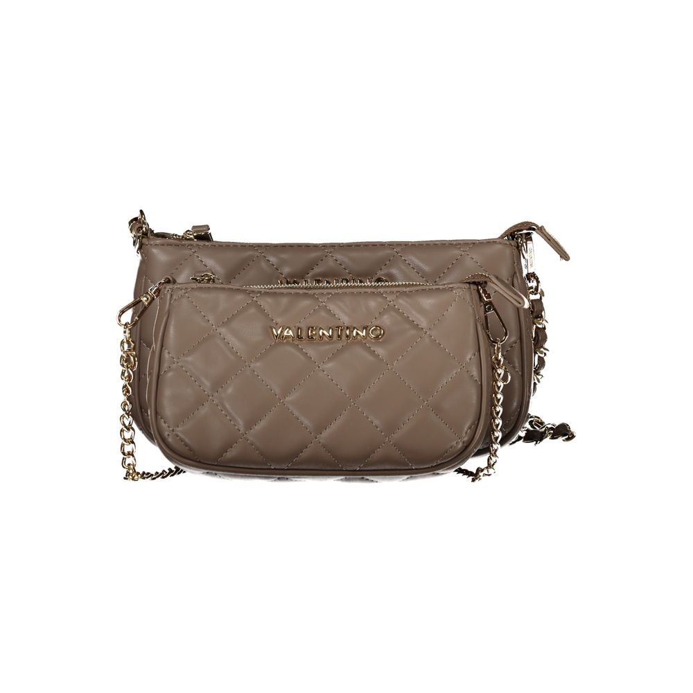 Brown Polyethylene Women Handbag