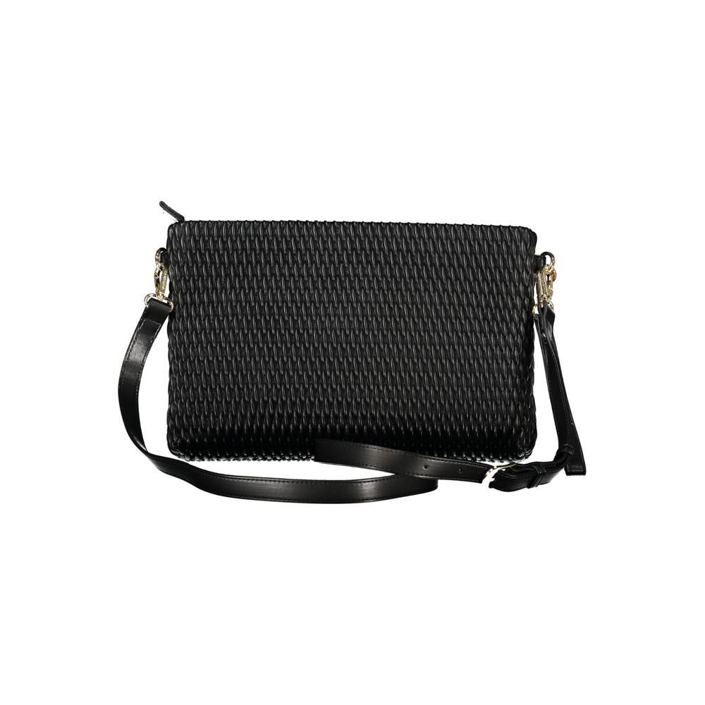 Black Polyethylene Women Handbag