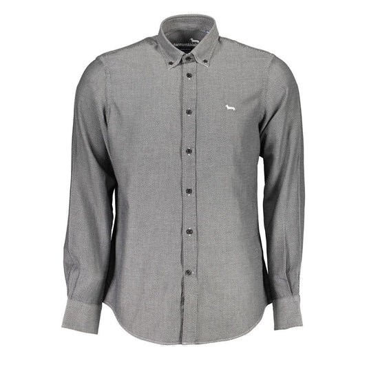 Black Cotton Men Shirt