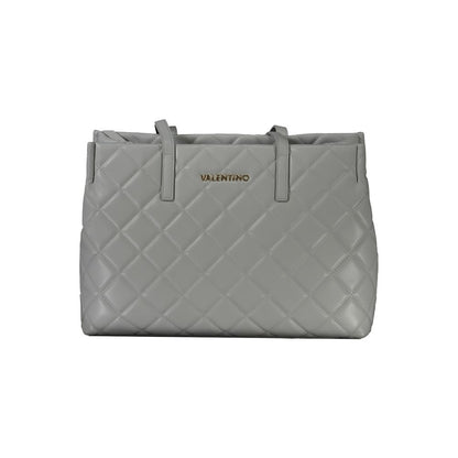 Gray Polyethylene Women Handbag