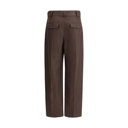 Belted linen Pants