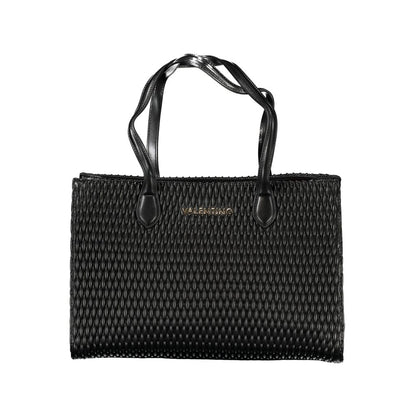 Black Polyethylene Women Handbag