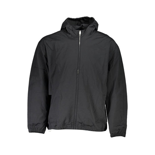 Black Cotton Men Jacket