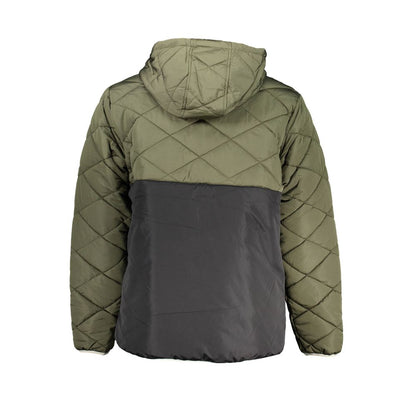 Green Polyester Men Jacket