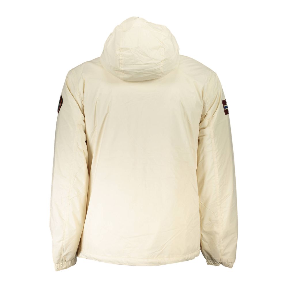 White Polyamide Men Jacket