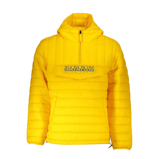 Yellow Polyamide Men Jacket