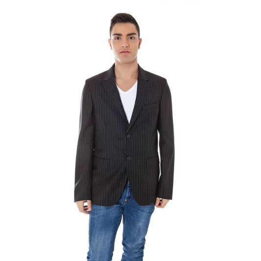 Sleek Wool Blend Designer Jacket