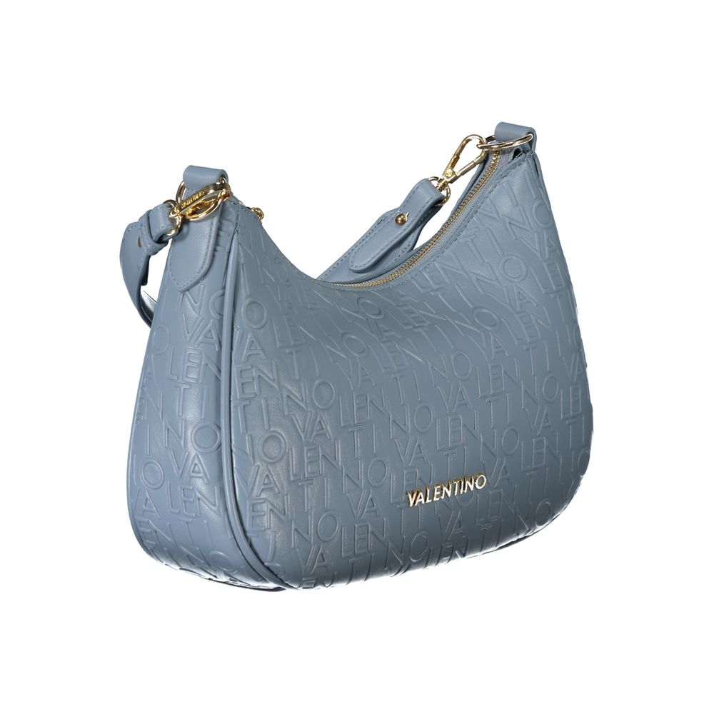 Light Blue Polyethylene Women Handbag