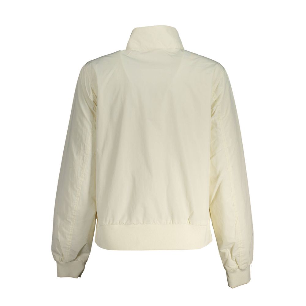 White Polyester Women Jacket