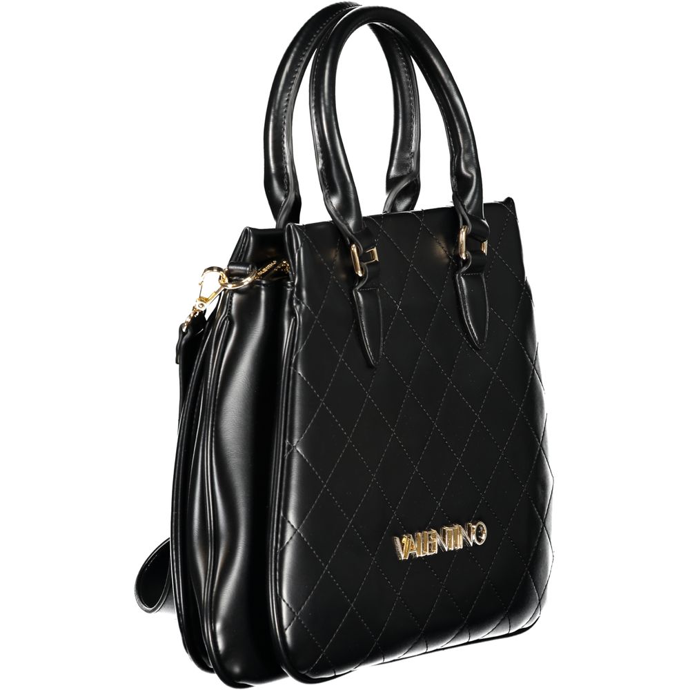 Black Polyethylene Women Handbag