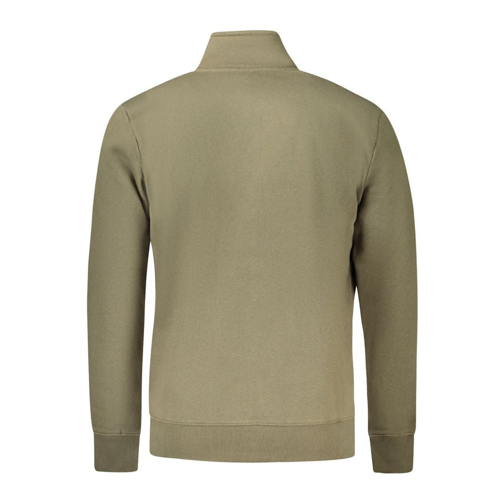 Green Cotton Men Sweater