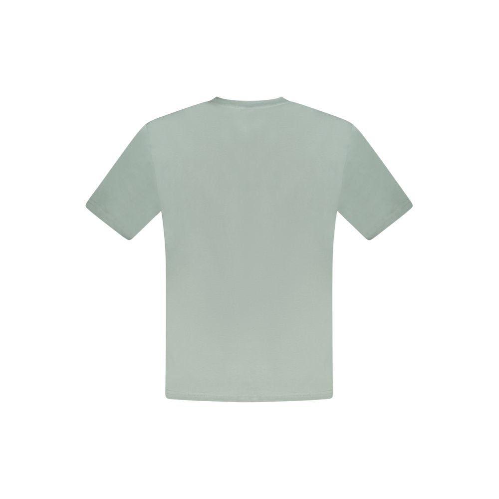 Green Cotton Men T-Shirt