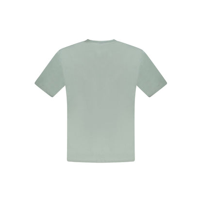 Green Cotton Men T-Shirt